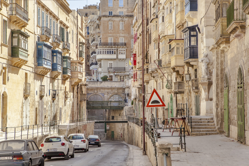 Valletta Malta Altstadt Weltkulturerbe Meer Stadtmauer Hafen Fort