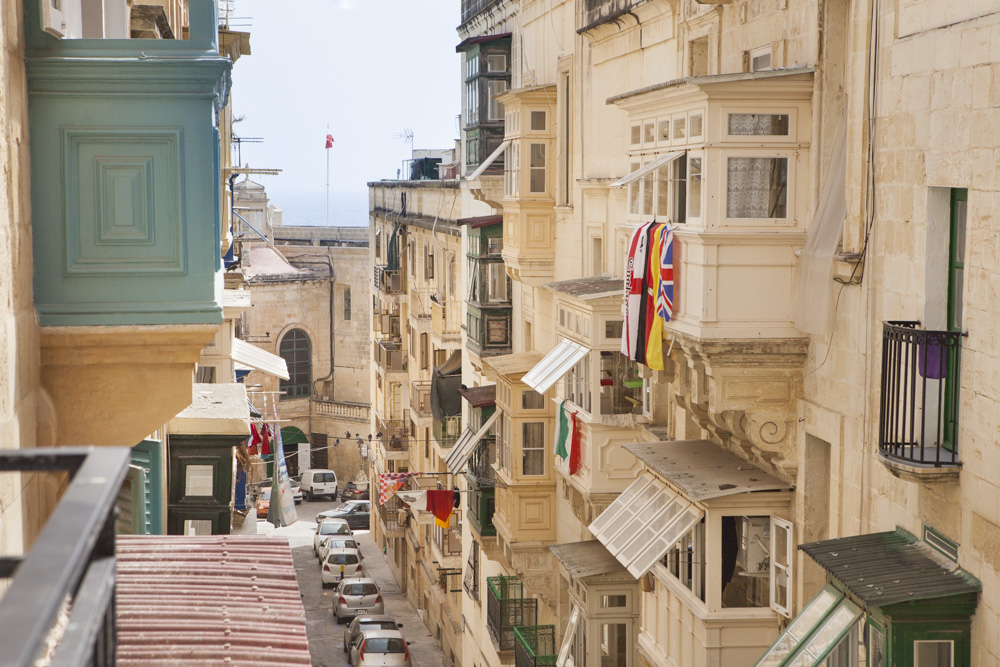 Valletta: Blick von unserem Balkon