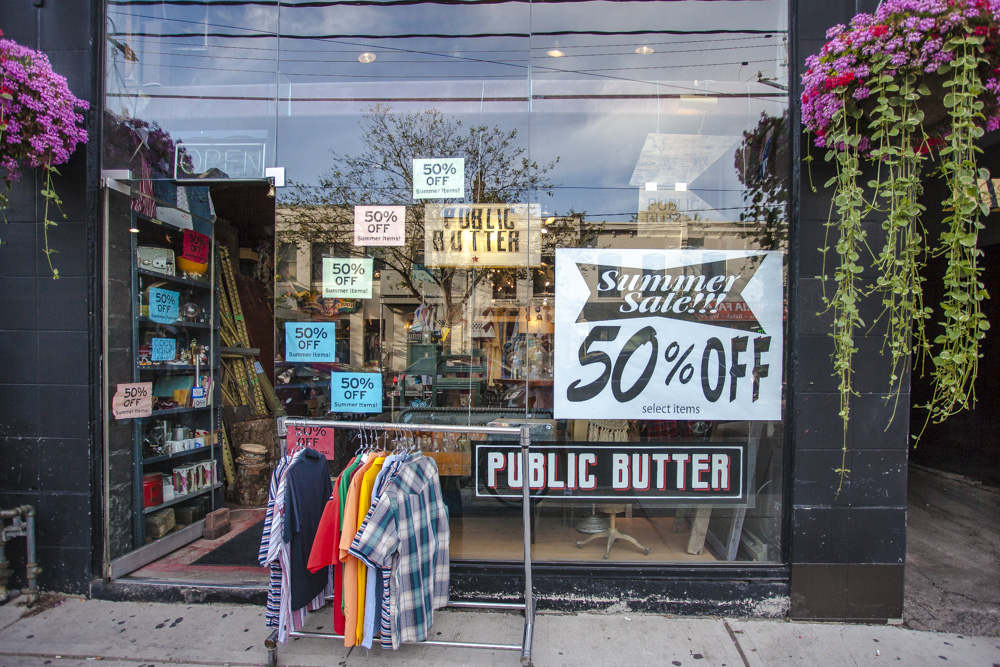 Kanada Toronto parkdale vintagestore public butter vintage shoppen queenstreet west