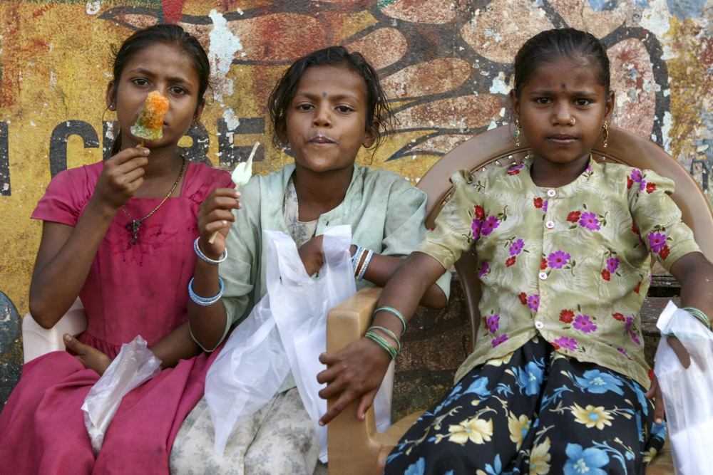 Kinder eis goa eisessen indien Fotografie