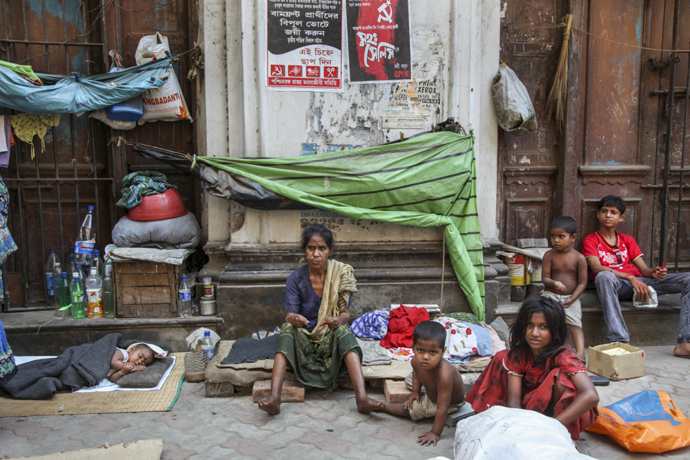 indien kalkutta kolkata familie straße kinder leben