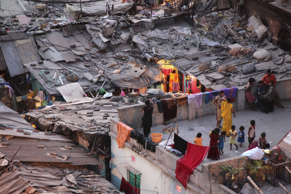 indien kolkata kalkutta nacht slum